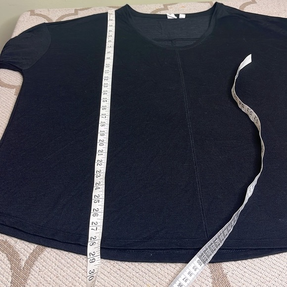 GAP long sleeve soft spun u-neck true black shirt - Picture 5 of 9